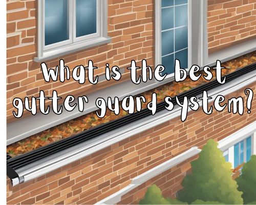 A gutter guard system sits securely on a clean, debris-free gutter, effectively preventing leaves and other debris from clogging the passageway