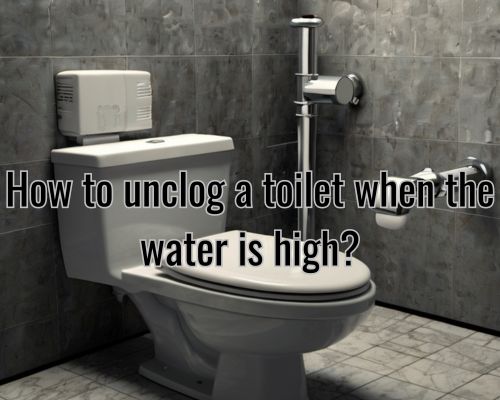 a toilet fully unclogged
