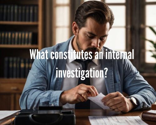 an investigator doing report