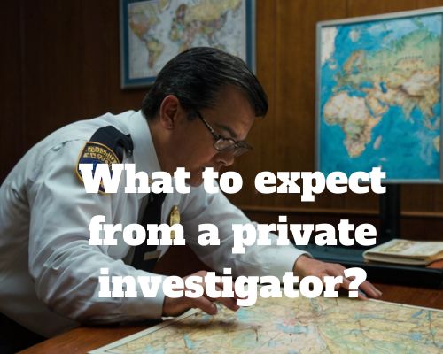 an investigator in a thorough checking