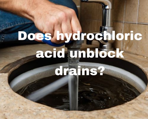 man working on unblocking drains