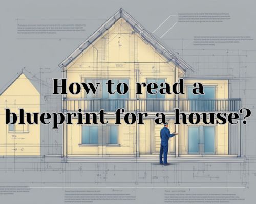 A person standing in front of a blueprint for a house, holding a ruler and pencil, examining the various measurements and annotations