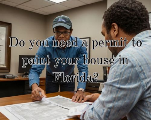 Homeowner getting permit in Florida's office