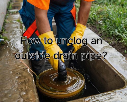 a plumber cleaning out drainage