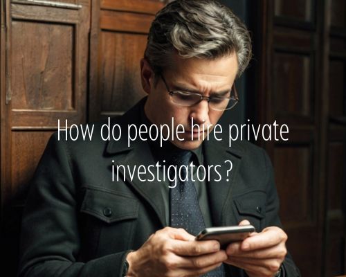 an investigator hired doing investigation in the office