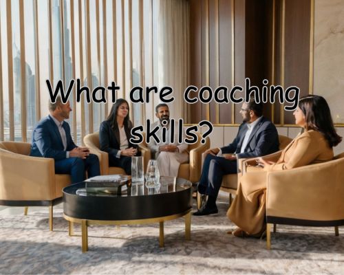 a coach having talks with his clients