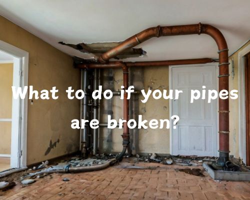broken pipes at home