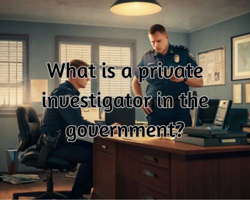 police investigators in the police office