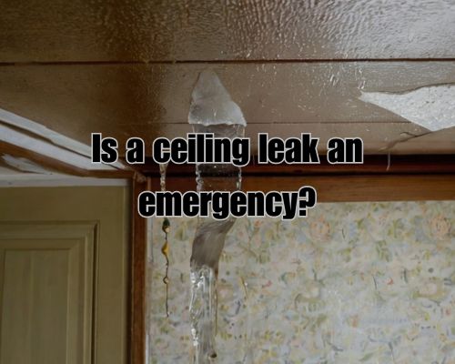 a ceiling leakage