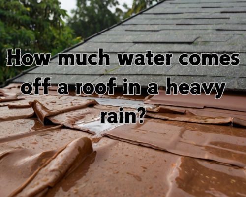 a water from roof getting inside the house