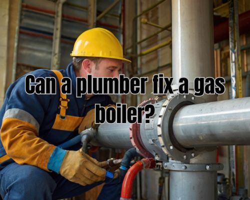 a plumber working on gas boiler