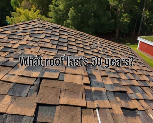 a roof for replacement of a longer lifespan roofing