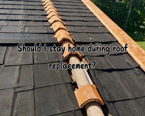 a roof under replacement