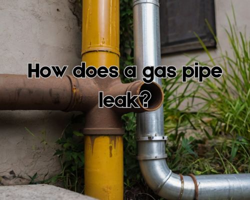 a rusty gas pipe in need to be replaced