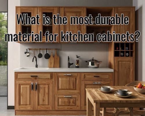 a wooden kitchen cabinets