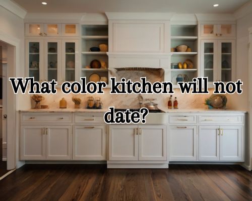 a classic white kitchen color