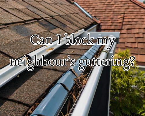 a good guttering in need of maintenance
