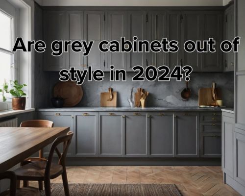 a grey styled cabinet