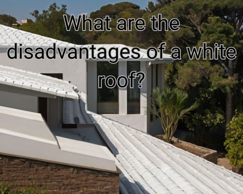a home with white roofing