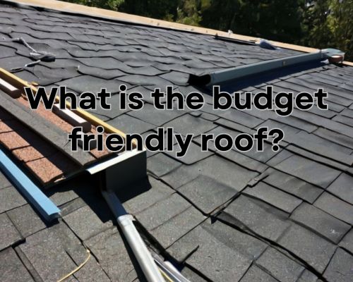 a roof made of shingles