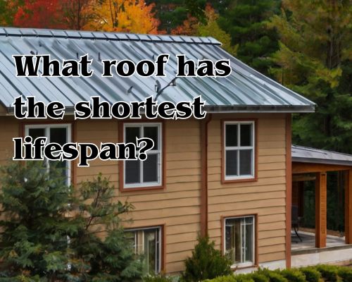a metal roofing with short lifespan