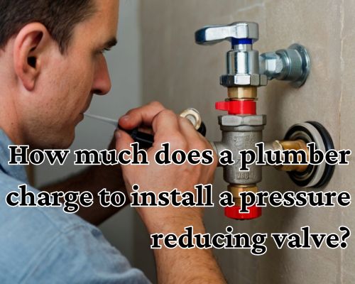 a plumber installing reducing valve