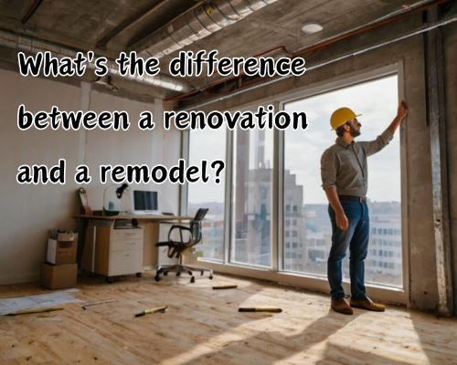 a roofer checking out a home for roof remodeling