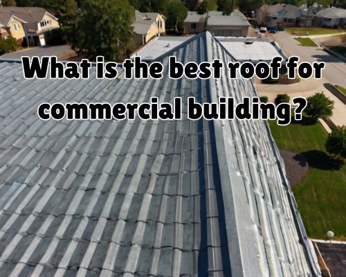 a metal commercial roofing