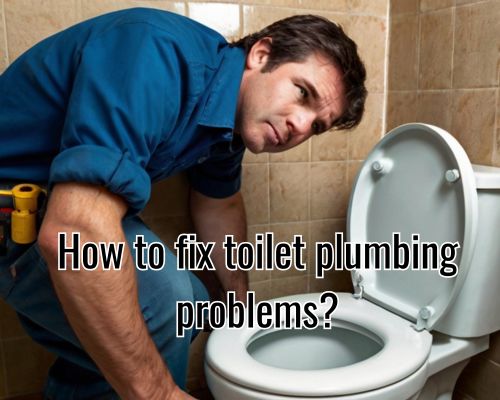 a plumber looking for the toilet pipe problem