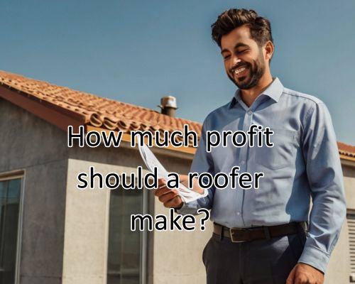a roofer receives his salary
