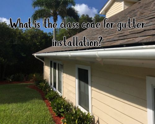 a well and nicely installed roof guttering