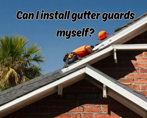 a well-installed guttering made by a contractor