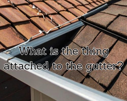 roof gutter with attachment