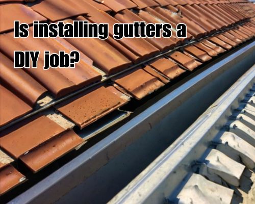 Clear and functional roof gutter.