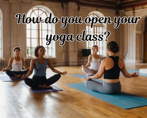 a yoga class held in a studio
